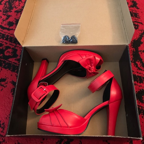 T.U.K. Red Knot Ankle Heel Shoes 🔥🔥🔥 - Picture 5 of 7
